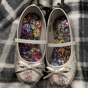 Size 10 brand new silver sparkle dress shoe